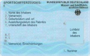 Sportschifferzeugnis E
